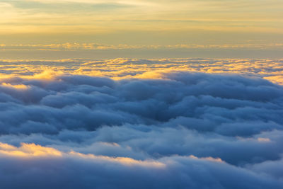 Scenic view of cloudscape during sunset