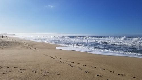 Beach at half moon bay in california.