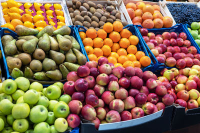 Close-up of fruits for sale at market