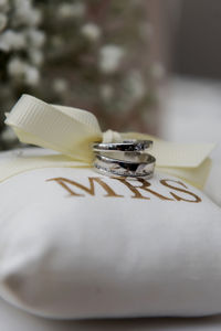 Close-up of cake on table