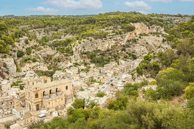 Aerial view of the sanctuary of scicli