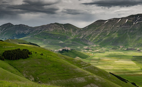 Scenic view of landscape against sky