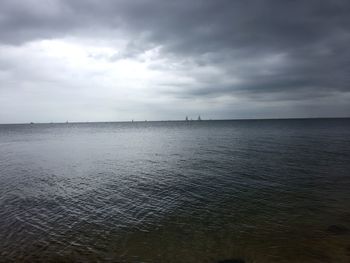 Scenic view of sea against sky