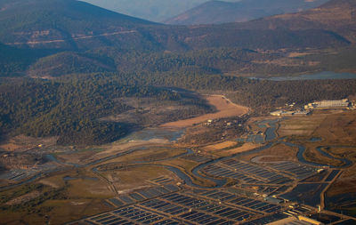 Aerial view of landscape