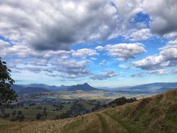 Panoramic view of landscape against sky