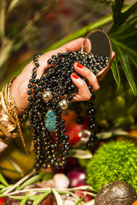 Close-up of woman holding ice cream