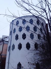 Low angle view of building against sky