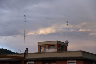 Low angle view of building against sky