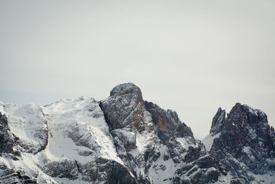 Scenic view of mountains against clear sky