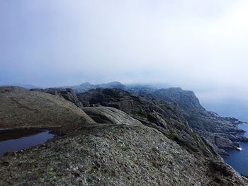 Scenic view of mountains