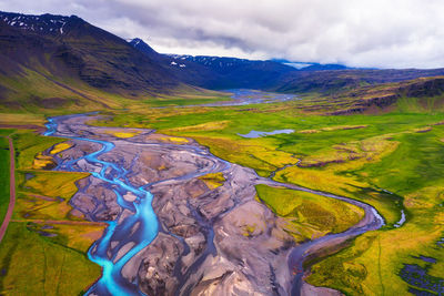 High angle view of landscape