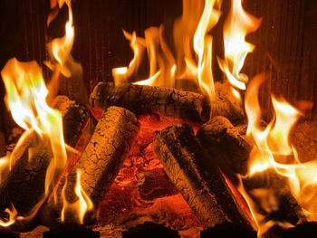Close-up of fire