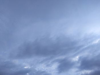 Low angle view of clouds in sky