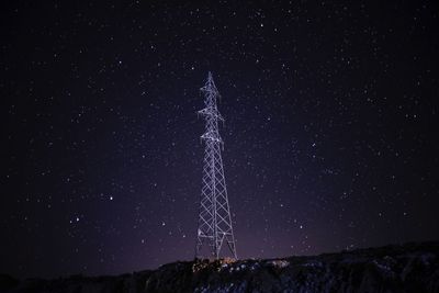 Low angle view of stars against sky at night