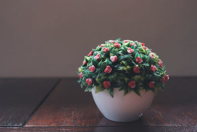 Close-up of potted plant on table