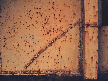 Full frame shot of rusty metal