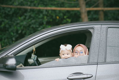 Portrait of toy car