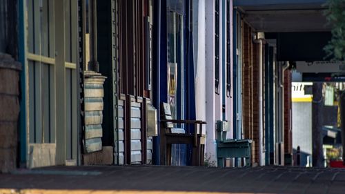 Entrance of building