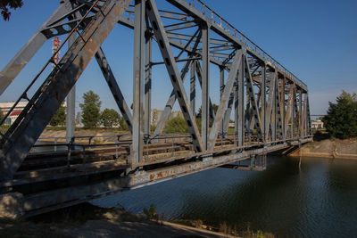 Bridge over river against sky