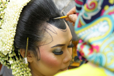 Javanese wedding makeup for bride