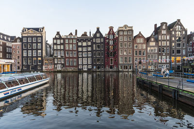 Reflection of buildings in canal