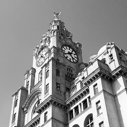 Low angle view of clock tower