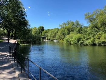 Scenic view of river against sky