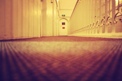 Empty corridor of building