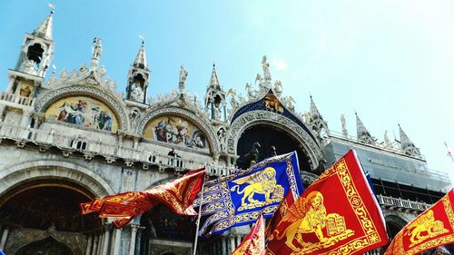 Low angle view of temple