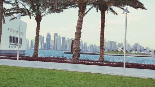 View of city at waterfront