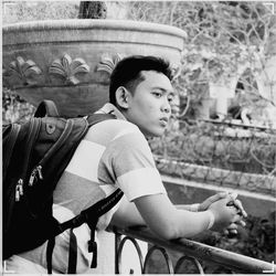 black and white