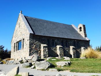 Built structure against clear blue sky