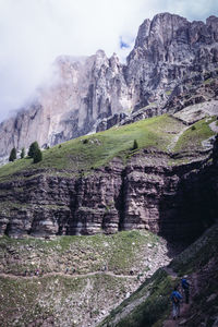 View of rocky mountains