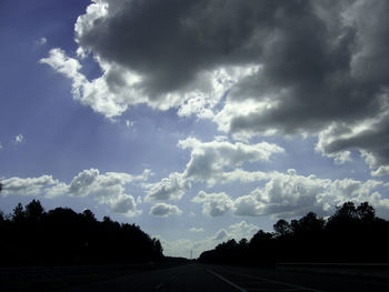 Road against sky