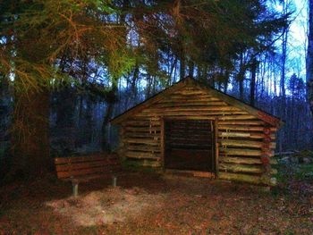 Built structure with trees in background