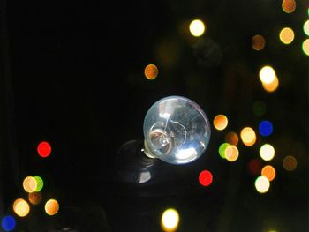 Defocused lights at night