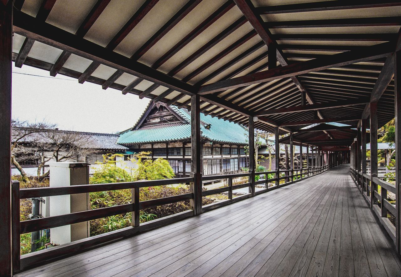 day, built structure, no people, architecture, sky, tree, bridge - man made structure, outdoors, greenhouse, nature