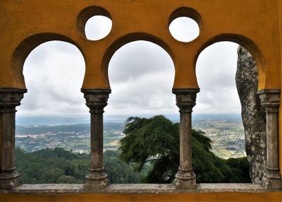 View of historical building against cloudy sky