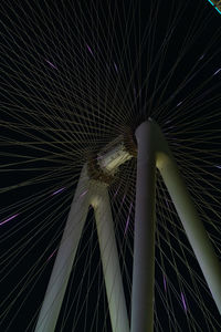 Low angle view of illuminated lights