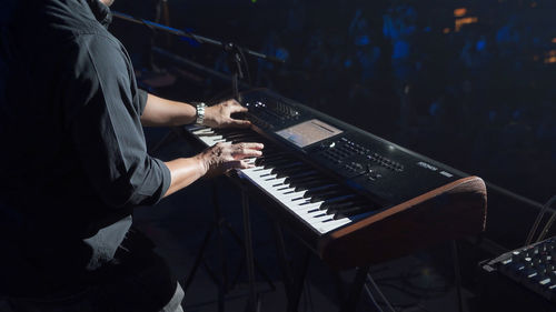 Man playing piano