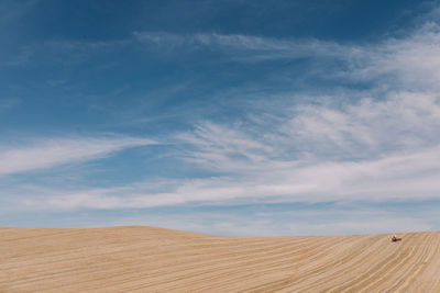 Scenic view of desert against sky