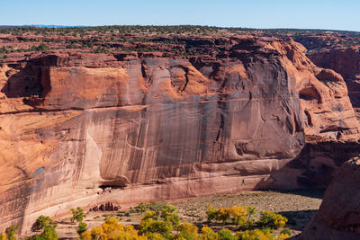 View of rock formations