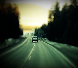 Road at sunset