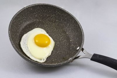 Close-up of breakfast served on table