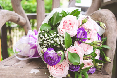 Close-up of rose bouquet