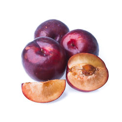 Close-up of apple against white background