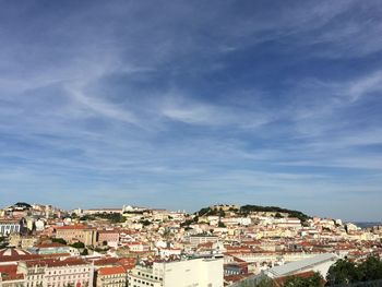 High angle shot of townscape