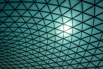 Low angle view of skylight