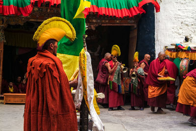 People in a temple