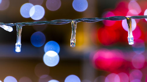 Close-up of bubbles in water